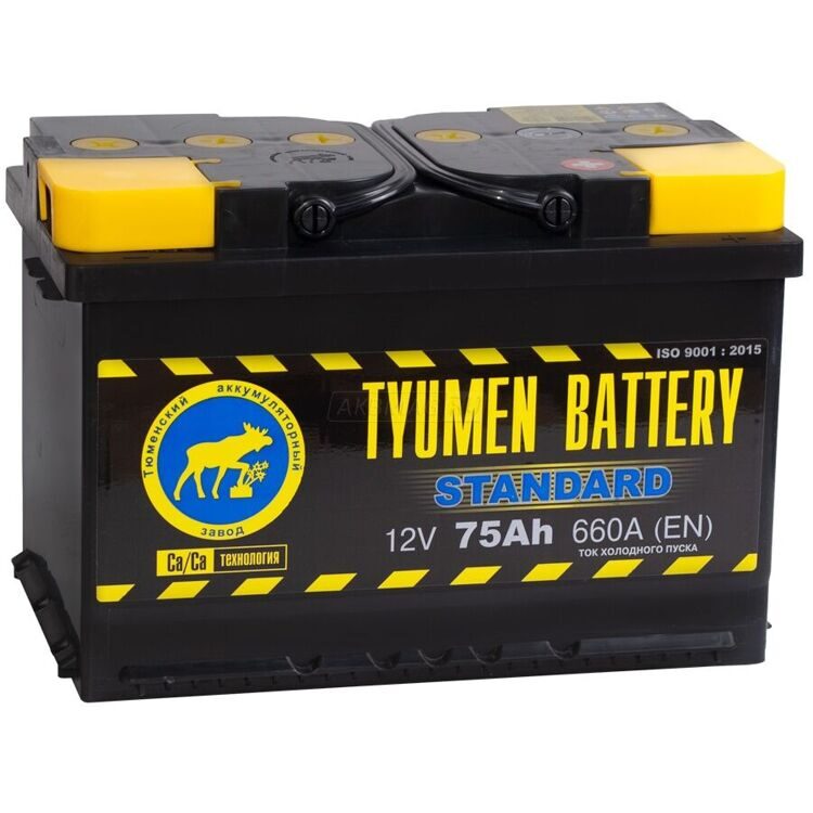 TYUMEN BATTERY STANDARD 75 АЧ  660A (278X175X190)