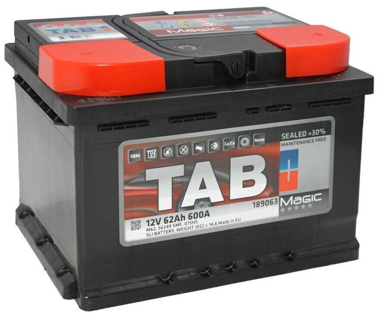 TAB MAGIC 62Ah 600A  (242X175X175)