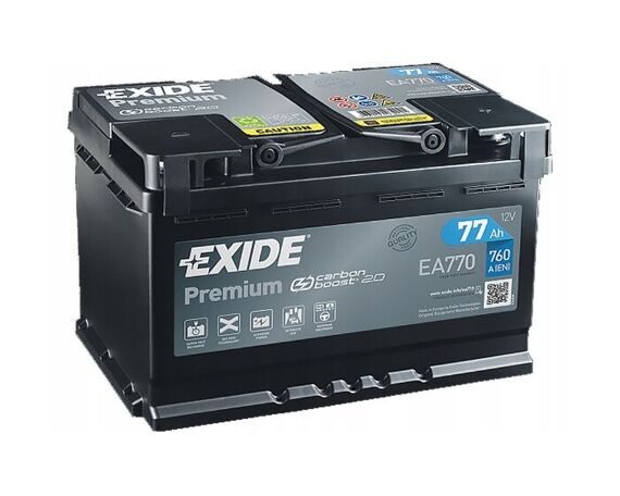 EXIDE PREMIUM 77Ah  760A   (278X175X190)