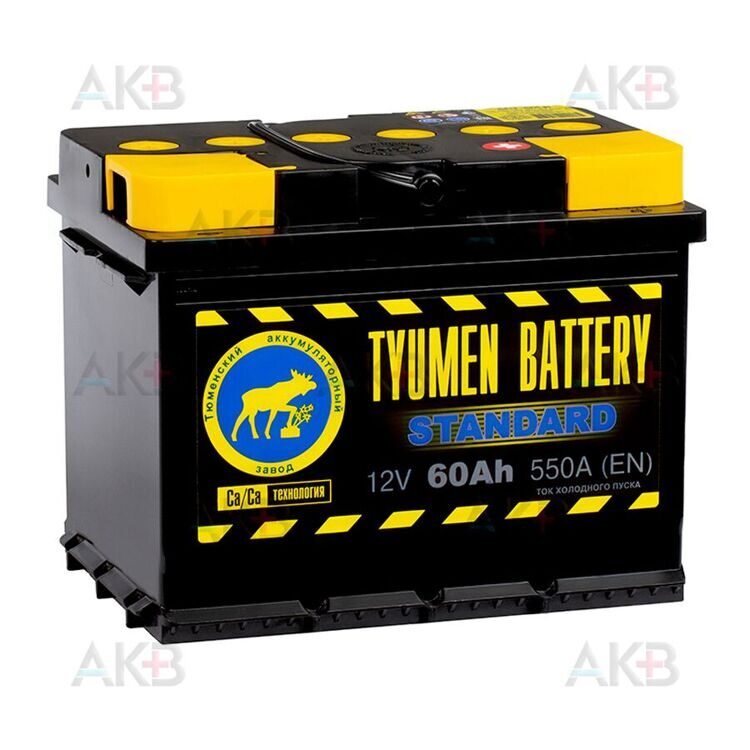 TYUMEN BATTERY STANDARD 60 АЧ  550A (242X175X190)